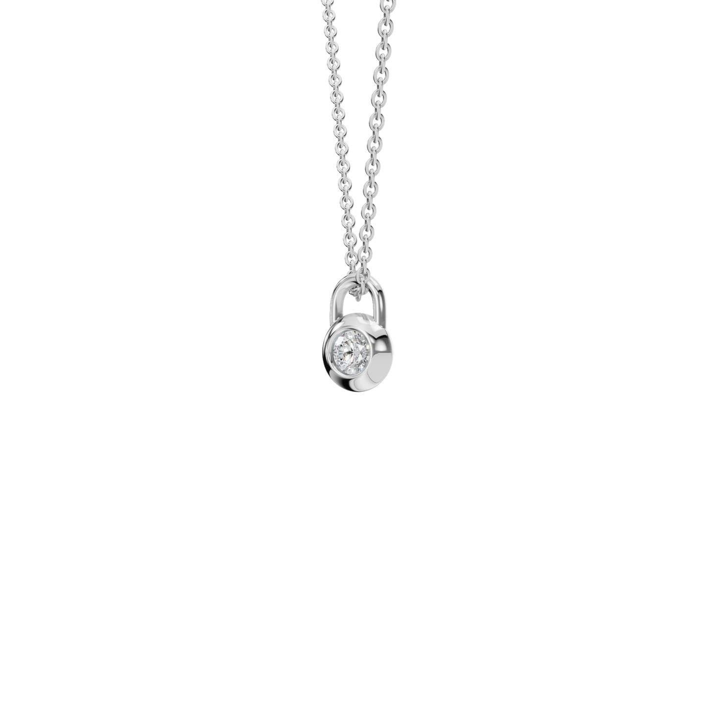 Lock Diamond Pendant