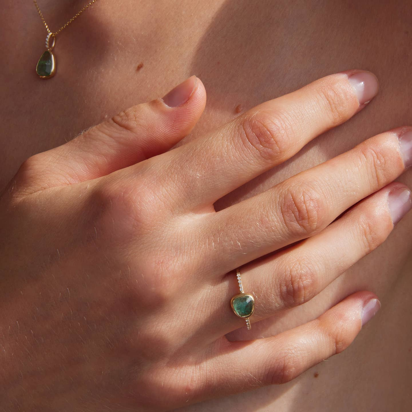 Emerald & Diamond Ring