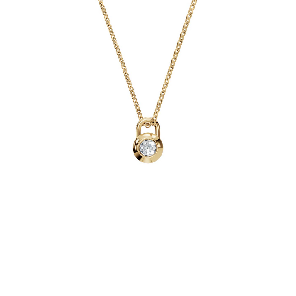 Lock Diamond Pendant