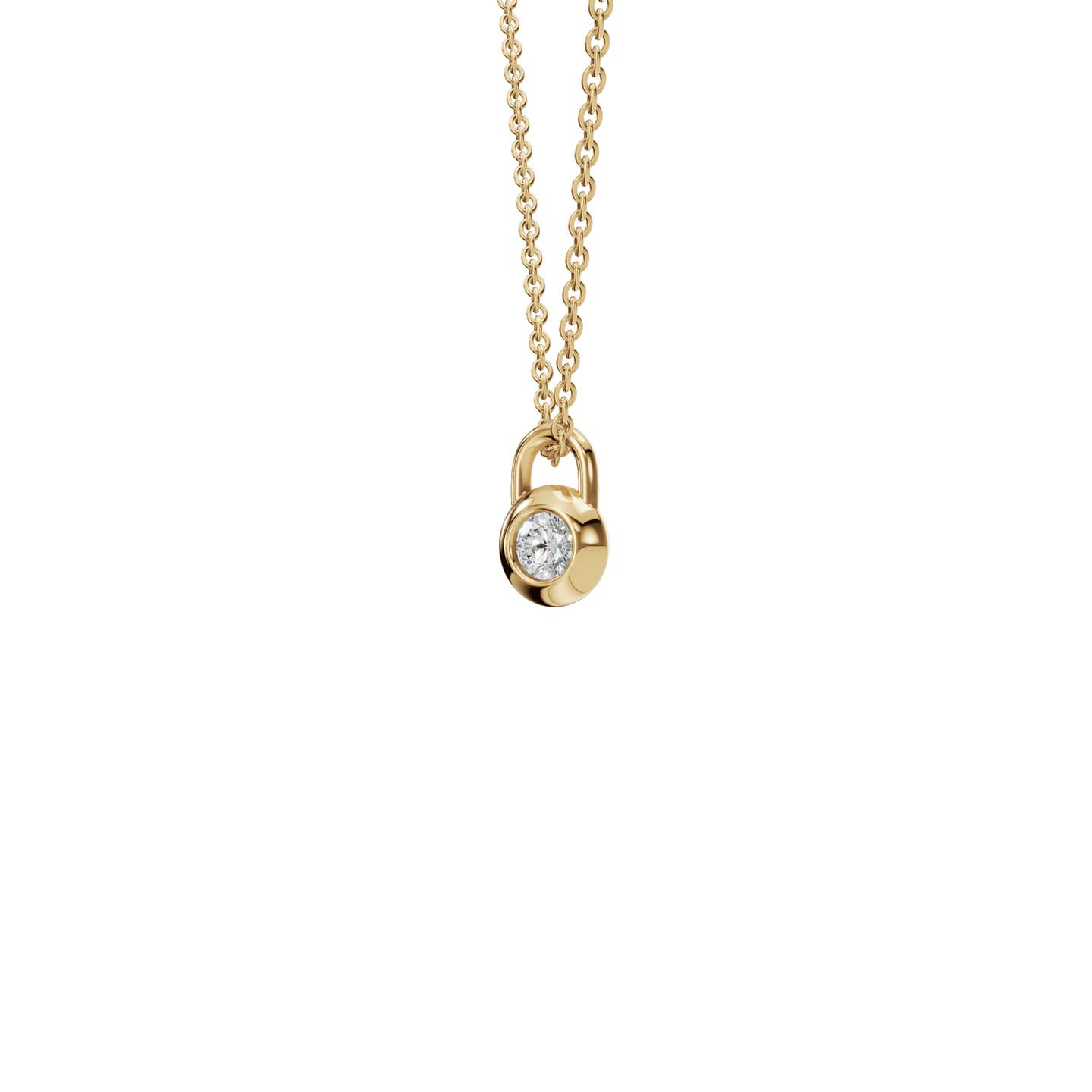 Lock Diamond Pendant