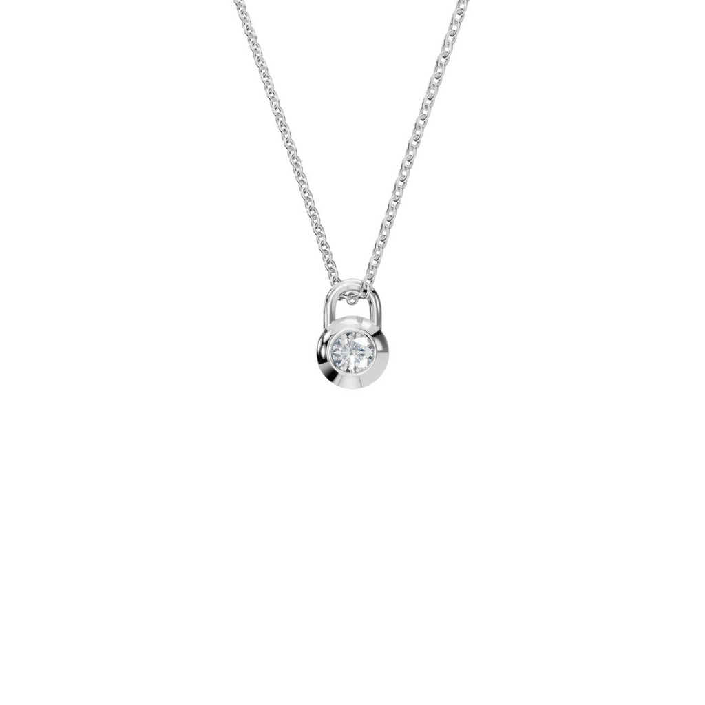 Lock Diamond Pendant