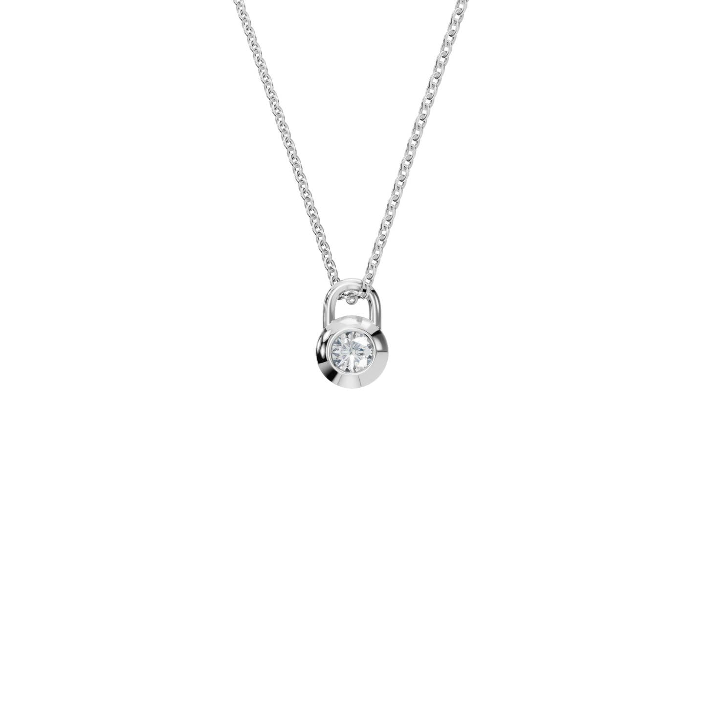 Lock Diamond Pendant