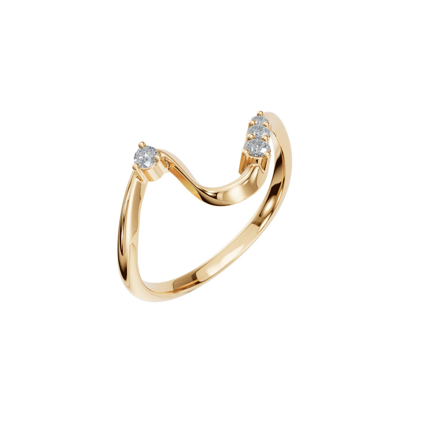 Curved Diamond Band