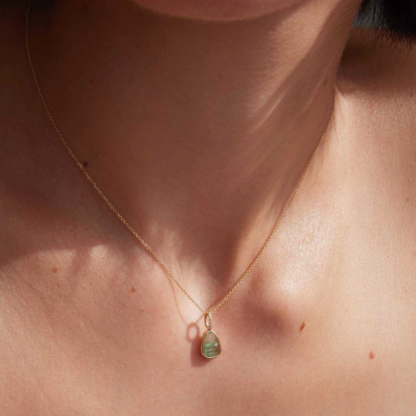 Emerald & Diamond Necklace