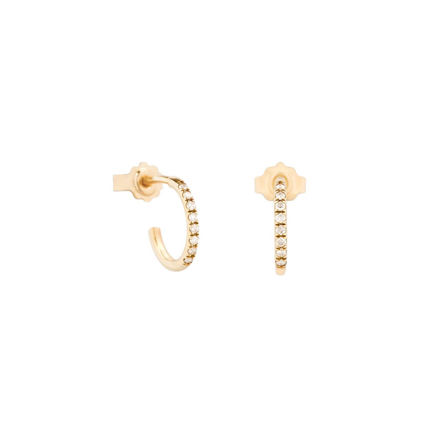 Diamond Hoop Earrings