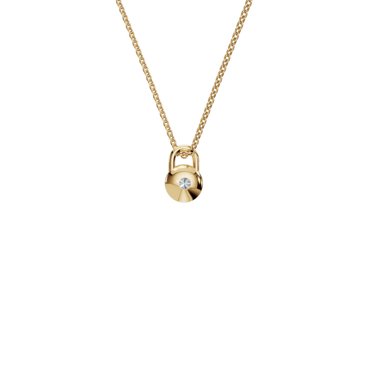 Lock Diamond Pendant
