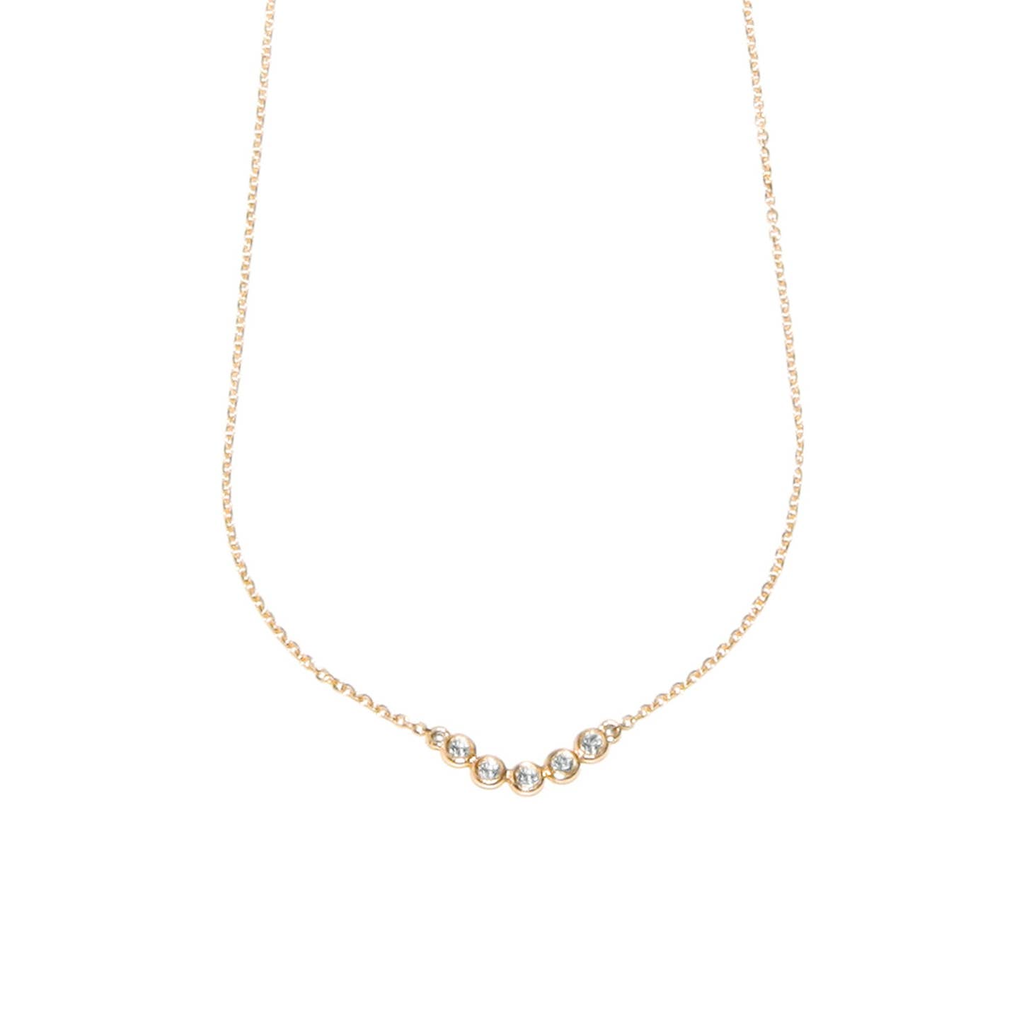 Five Diamond Necklace