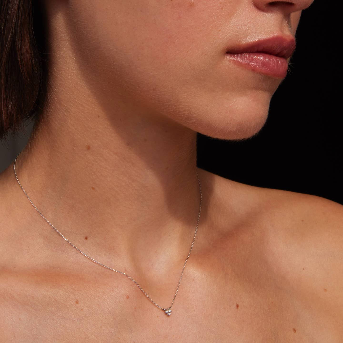 Three Diamonds Necklace