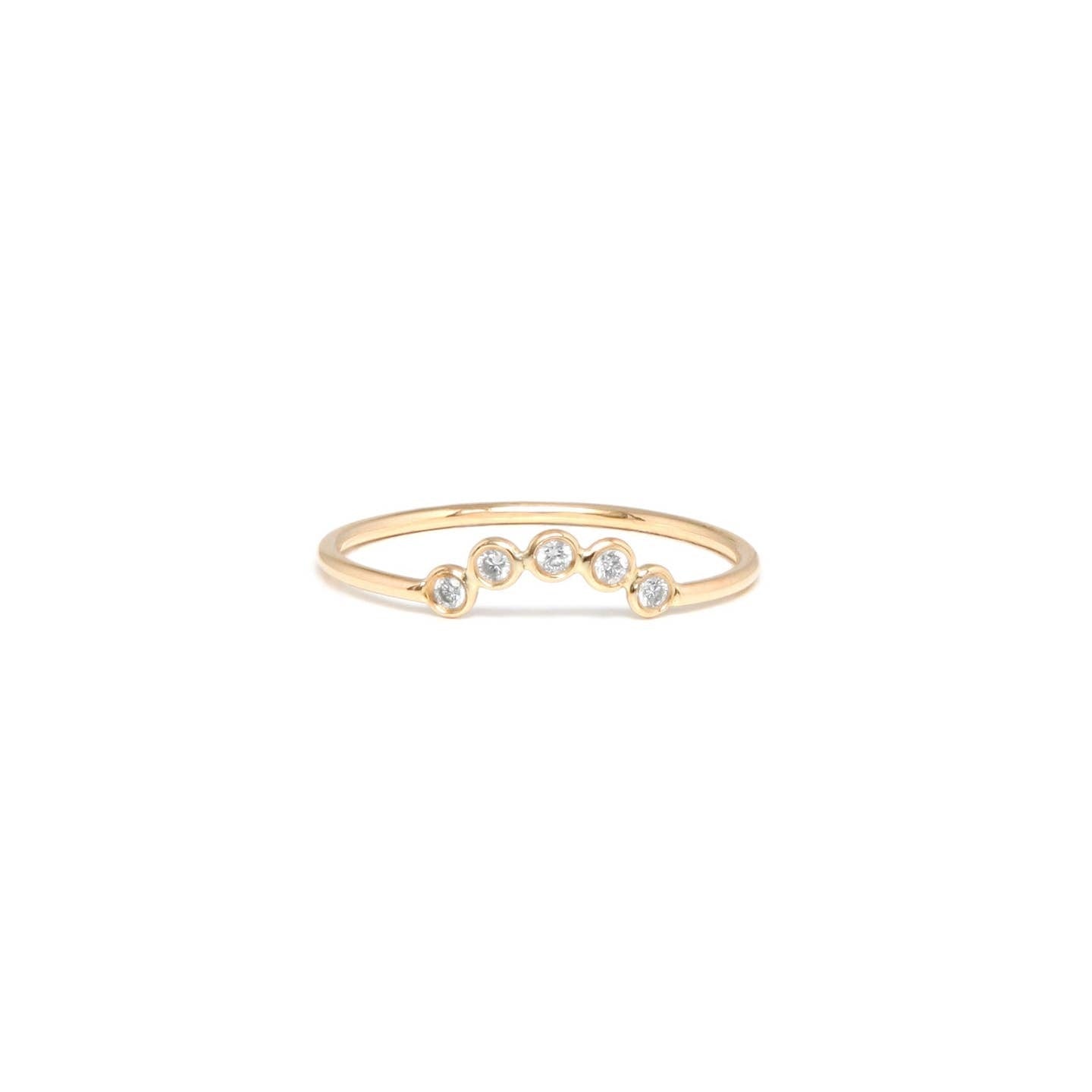 Five Ring White Diamonds 0,05ct