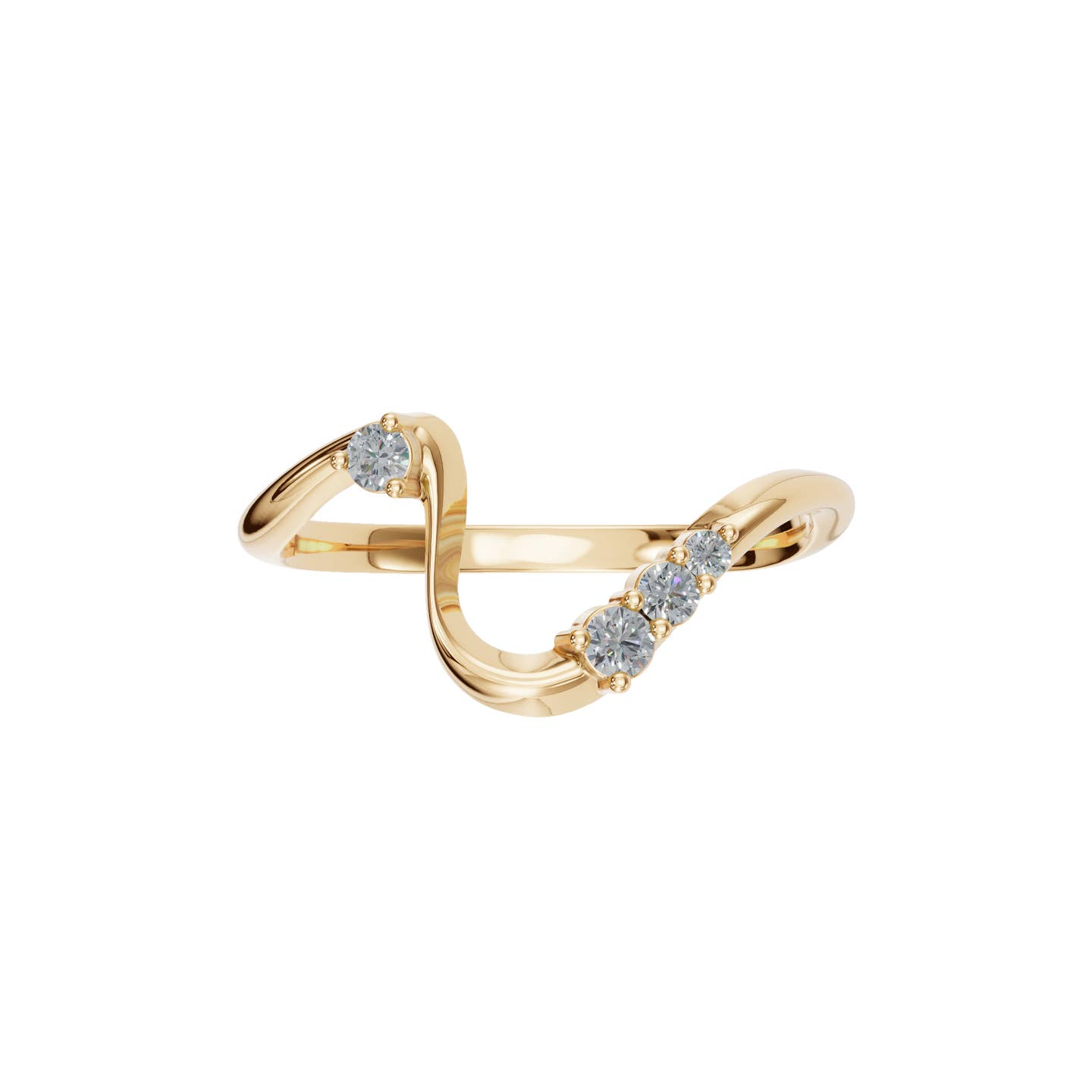Curved Diamond Band