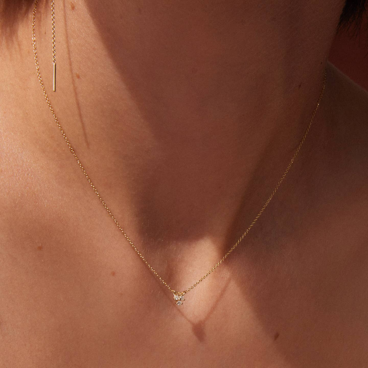 Three Diamonds Necklace